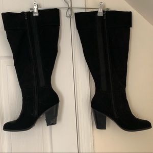 TORRID wide calf faux suede boots